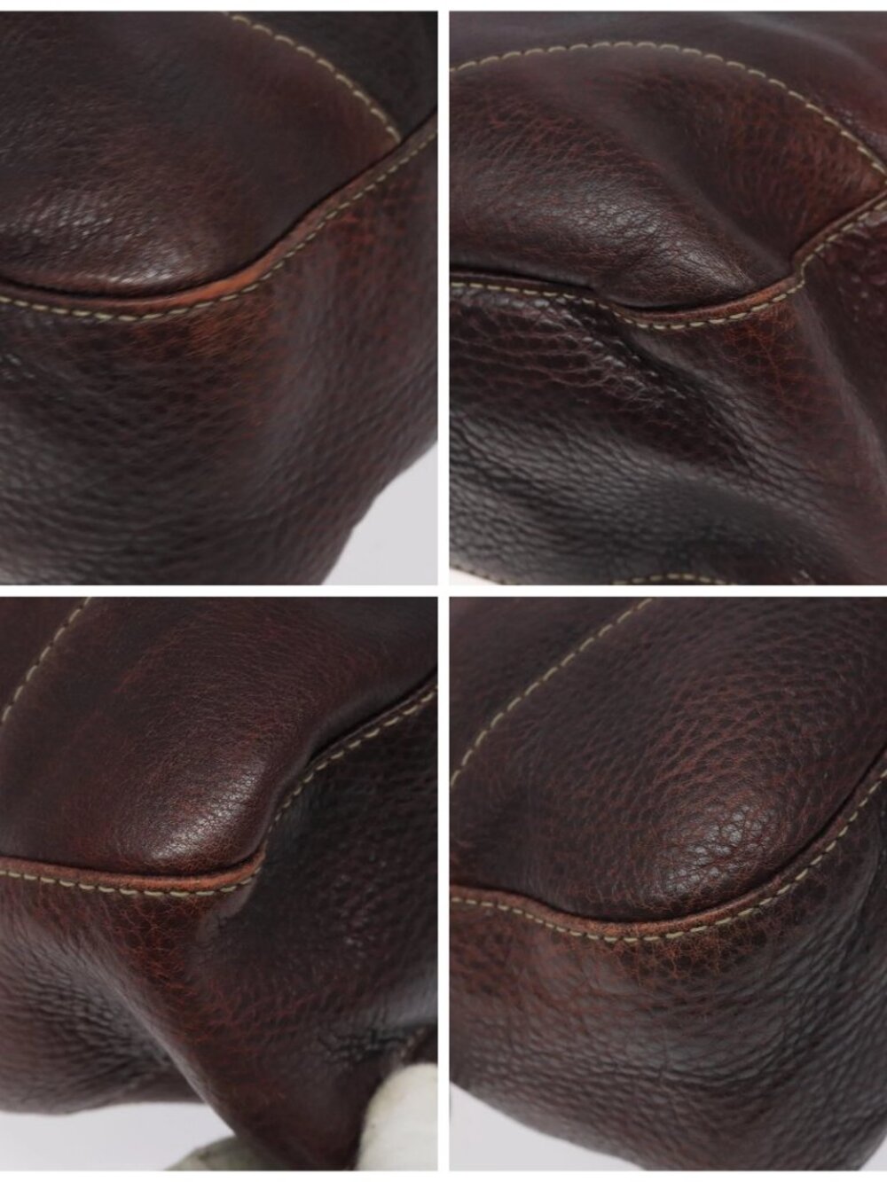 GUCCI Shoulder Bag Leather Brown Silver 247400 - Picture 14 of 16